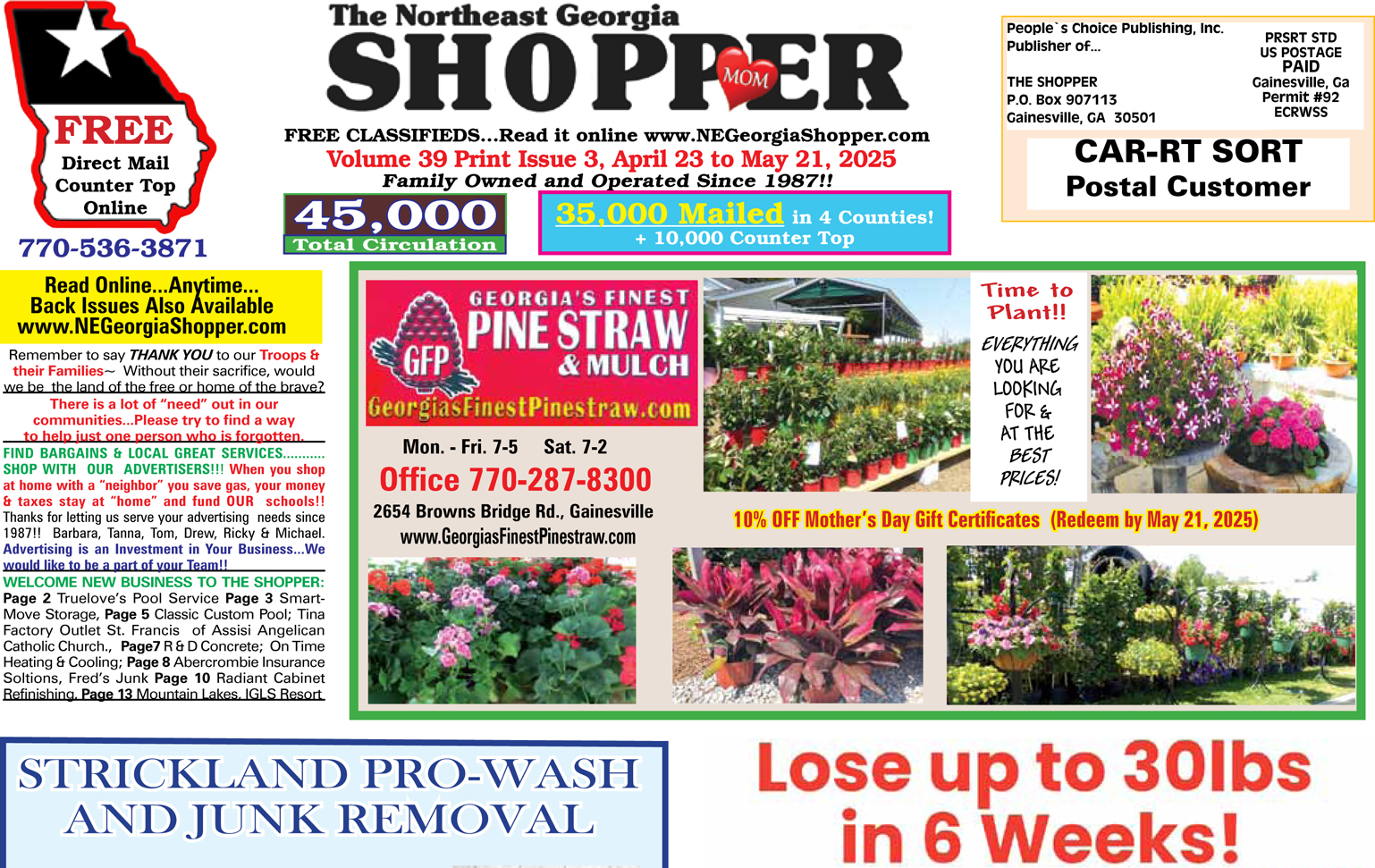 The Shopper Newspaper Gainesville Ga